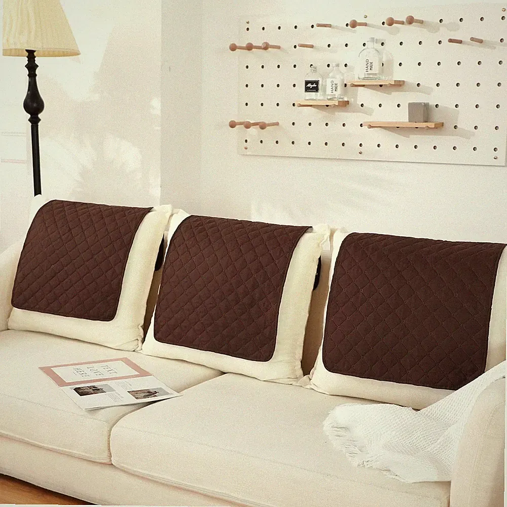 3 Pieces Recliner Headrest Protector Headrest Cover for Recliner Chair Sofa C...