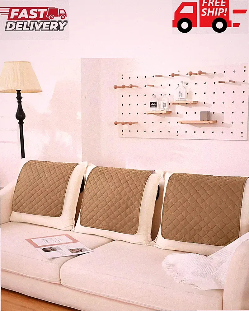 3 Pieces Recliner Headrest Protector Headrest Cover for Recliner Chair Sofa Head