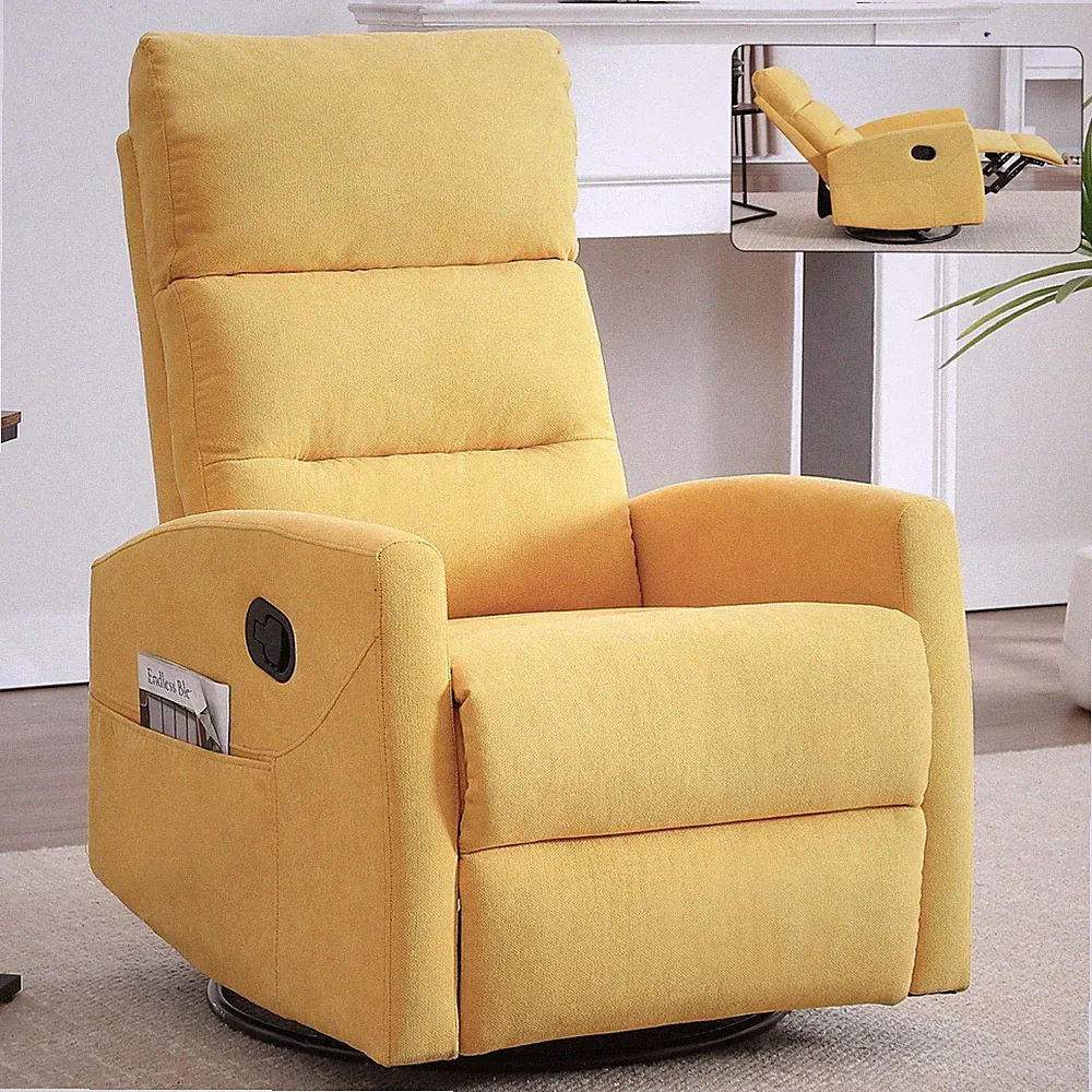 360° Swivel Recliner Chair Modern Single Reclining Sofa Chair for Living Room