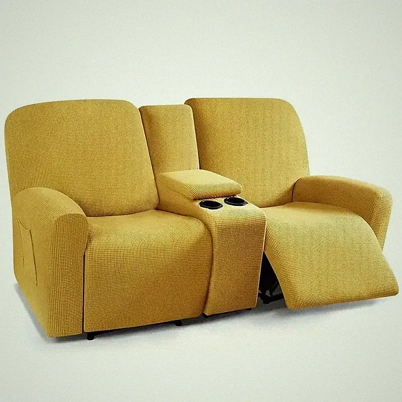 8pcs/set Recliner Sofa Covers Elastic 2 Seater Couch Cover Slipcovers
