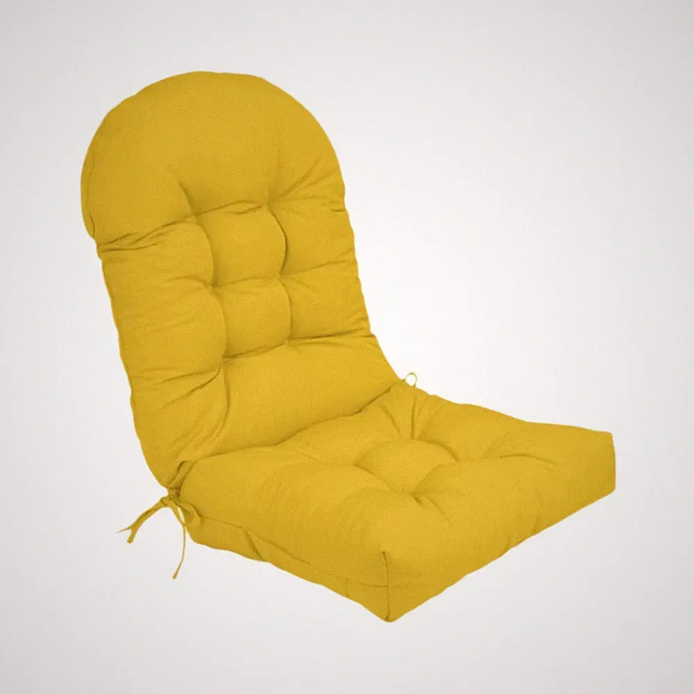 Chaise Lounger Cushion Rocking Chair Cushion Balcony with Ties Tufted Pad