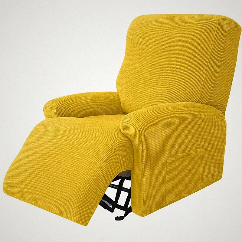 Corn Grid Jacquard Recliner Cover Elastic ArmchairCover Anti-Dust Non-Slip Cover