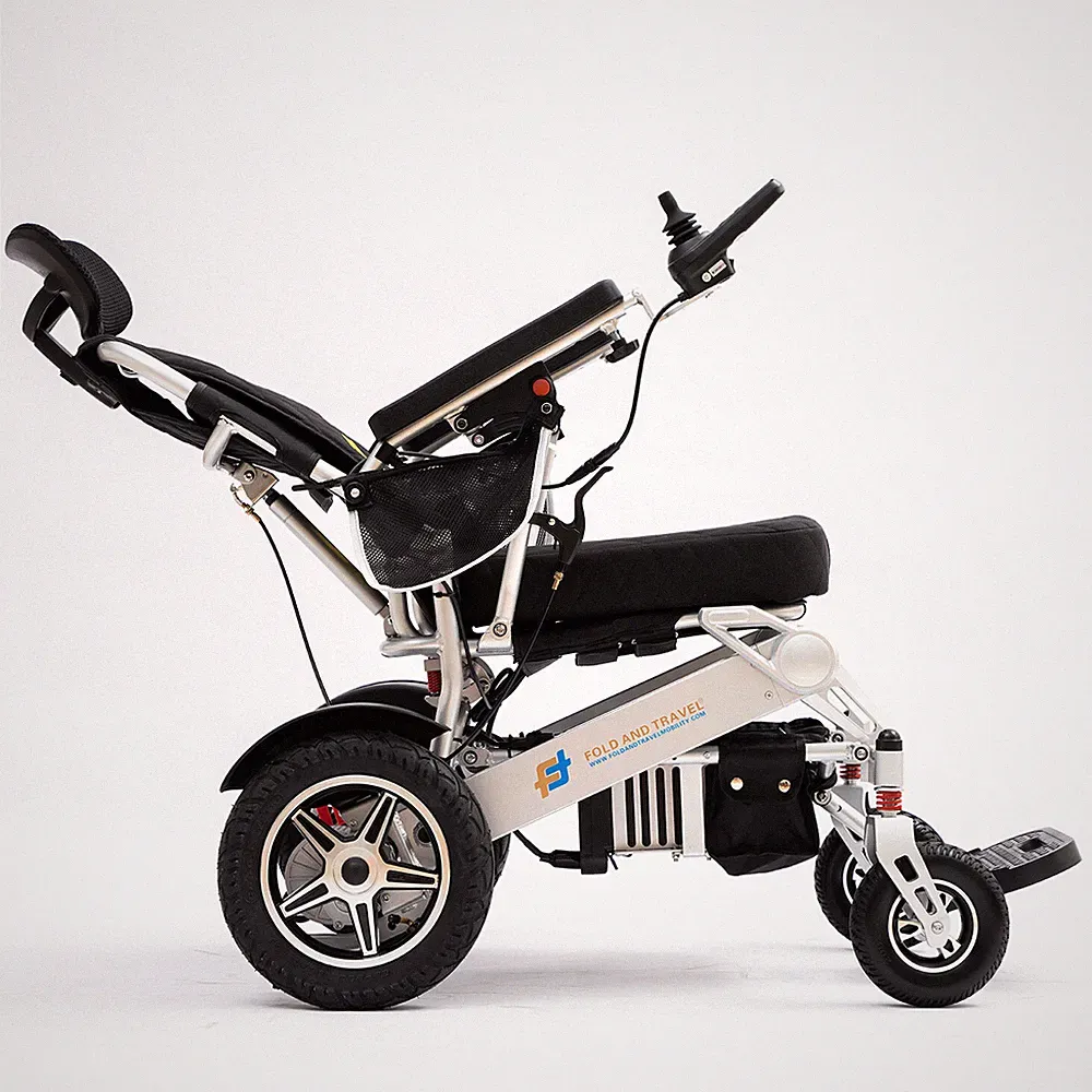 Fold And Travel Manual Recline Electric Lightweight Power Wheelchair
