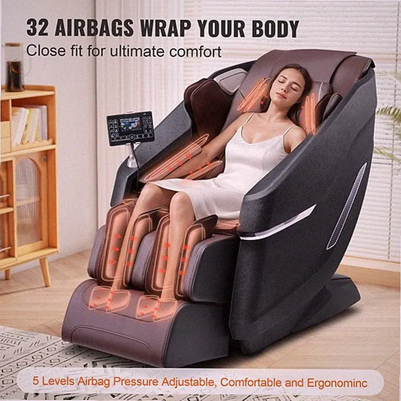 Full Body Massage Chair Zero Gravity 3D Shiatsu Recliner with Sl-Track
