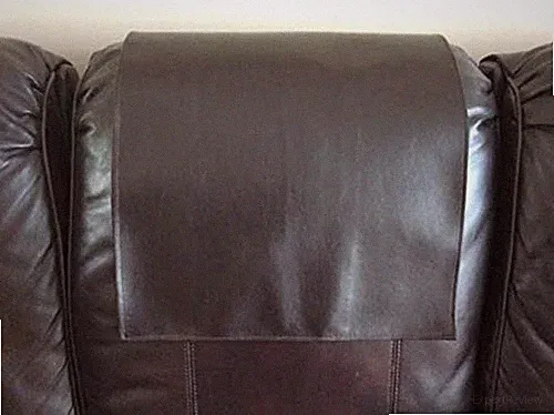 Headrest cover Premium Vinyl furniture slipcover furniture protector Chocolate B