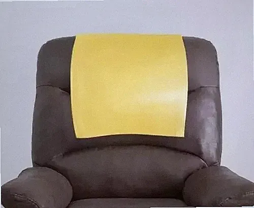 New Recliner Furniture Genuine Leather Cover Slipcover Protector Yellow Headrest