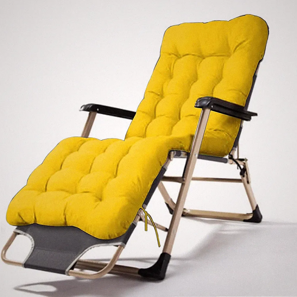 Patio Chaise Lounger Cushion Indoor/Outdoor Rocking Chair Sofa Cushion w/ 6 Ties